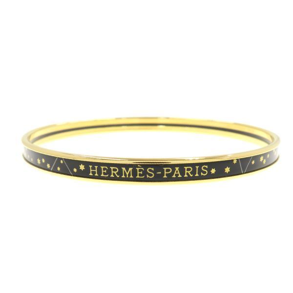 Hermes Enamel Bracelet Gold