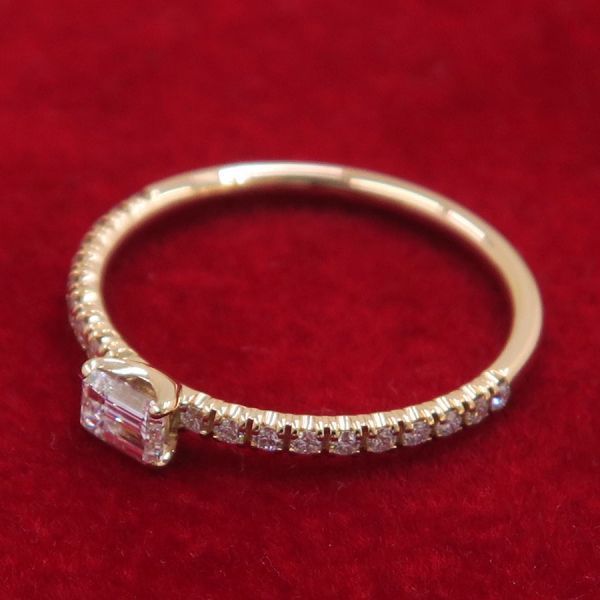 Cartier Etain Cell de Ring Emerald Cut — view 2