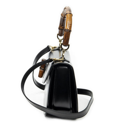 Gucci Midi Ambabu Top Handle Flap Black Smooth Calfskin — view 3