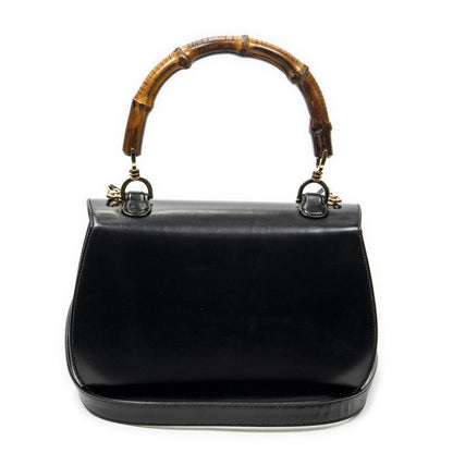 Gucci Midi Ambabu Top Handle Flap Black Smooth Calfskin — view 5