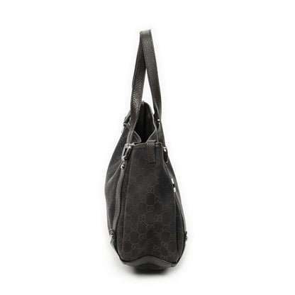 Gucci Abbey Hobo Diagonal Dark Brown GG Denim Canvas — view 3