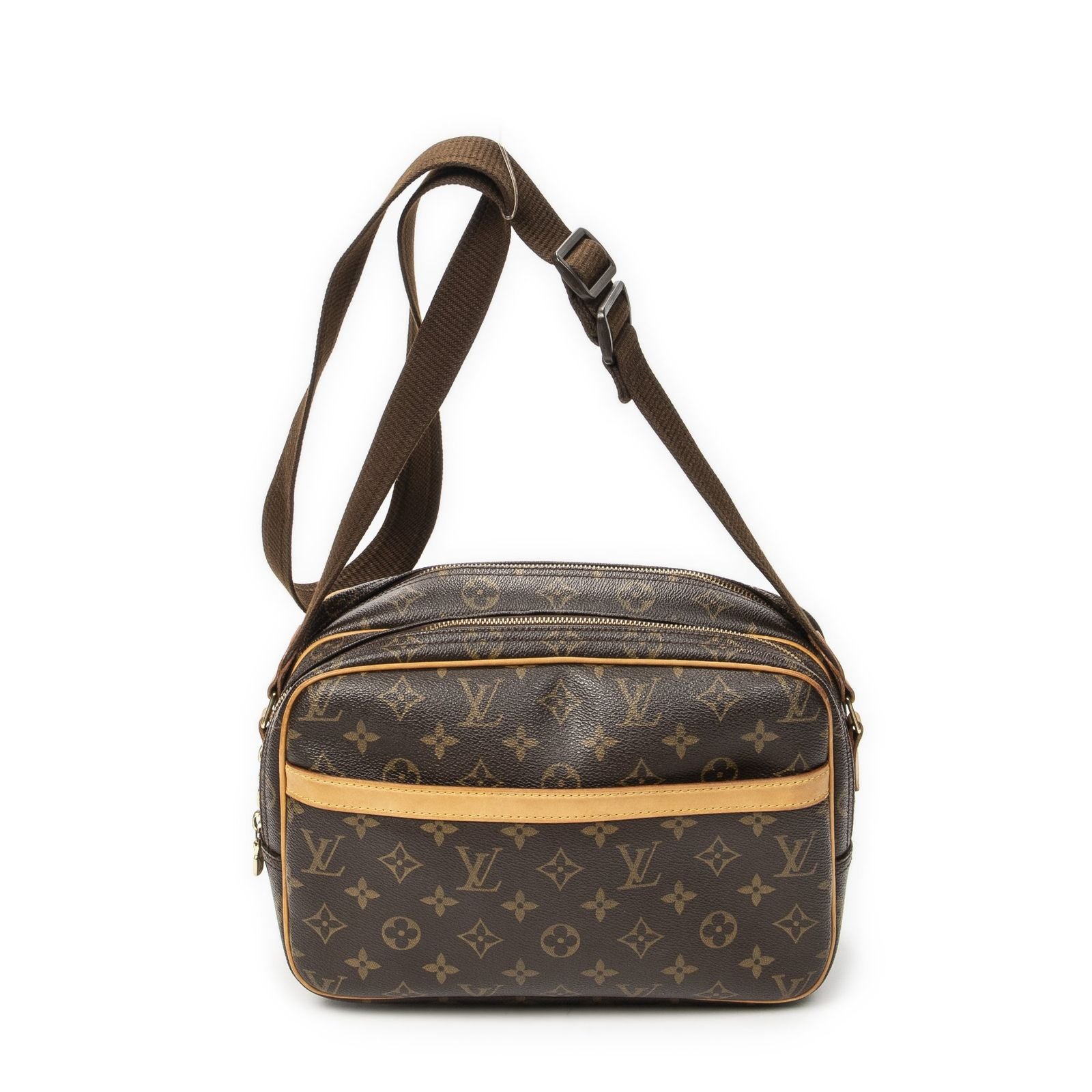 Louis Vuitton Reporter Brown Monogram Canvas Messenger
