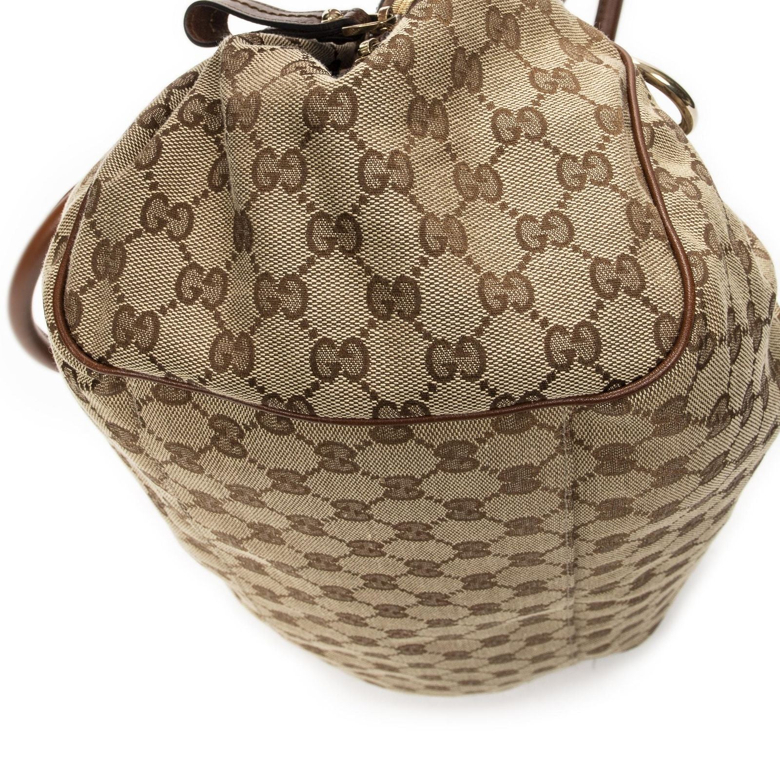Gucci Ski Boston Beige Brown GG Canvas Messenger — view 7