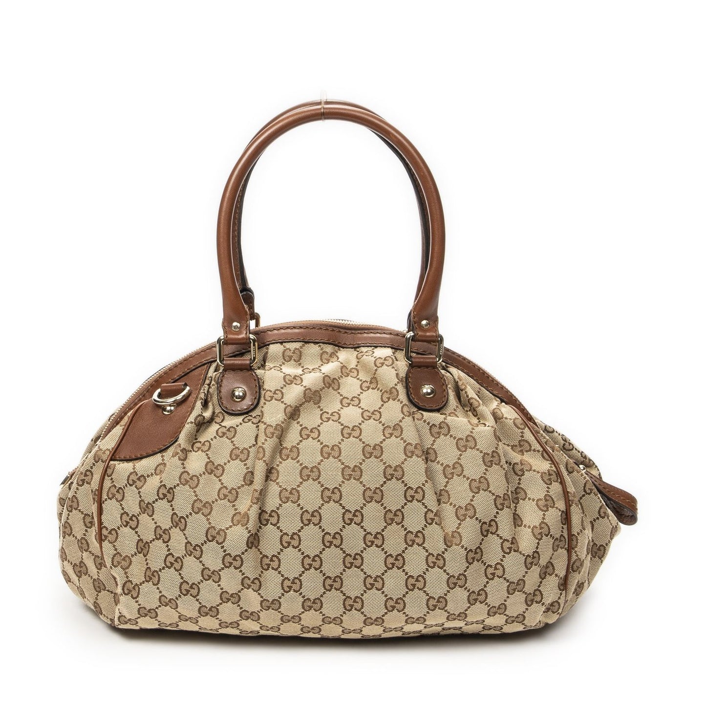 Gucci Ski Boston Beige Brown GG Canvas Messenger — view 5
