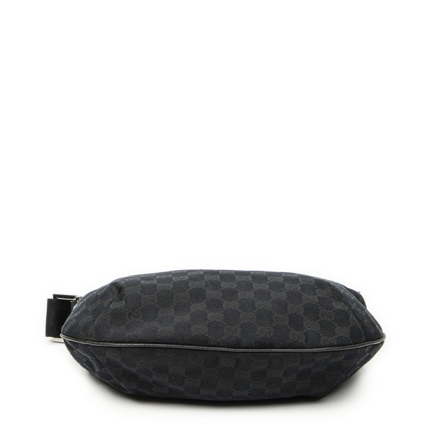 Gucci Half Moon Zip Messenger Black GG Canvas — view 6