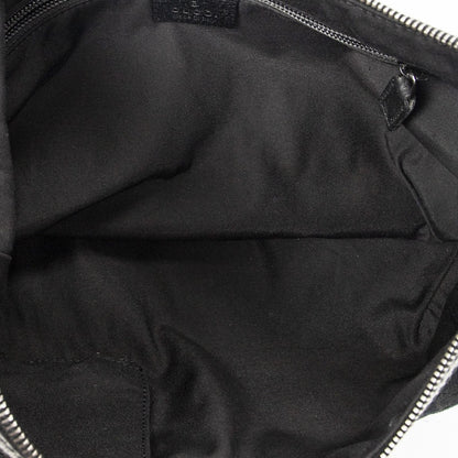 Gucci Half Moon Zip Messenger Black GG Canvas — view 9