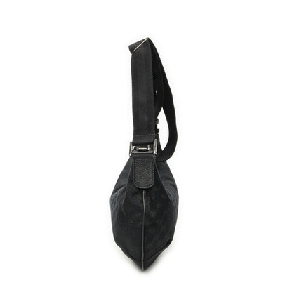 Gucci Half Moon Zip Messenger Black GG Canvas — view 3