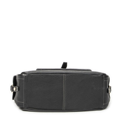 Celine Boogie Bag Black Gray Calfskin Leather — view 6