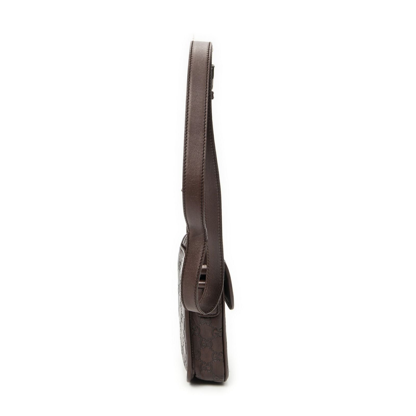 Gucci Mini Faux Crossbody Dark Brown Guccissima — view 4
