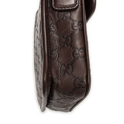Gucci Mini Faux Crossbody Dark Brown Guccissima — view 7