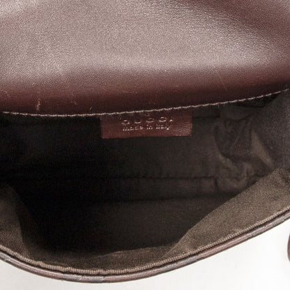 Gucci Mini Faux Crossbody Dark Brown Guccissima — view 9