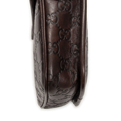 Gucci Mini Faux Crossbody Dark Brown Guccissima — view 8