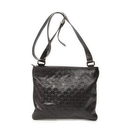Gucci Large Square Zip Messenger Dark Brown Guccissima