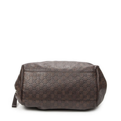 Gucci Ski Boston Dark Brown Guccissima Messenger — view 6