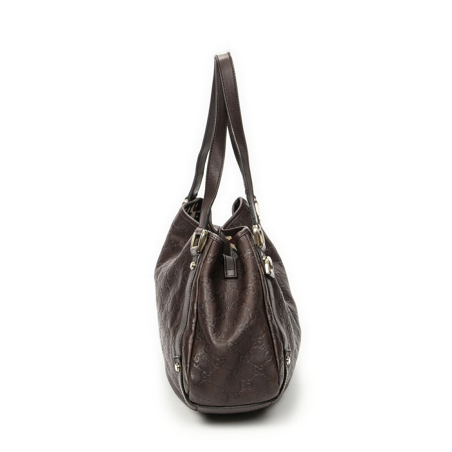 Gucci Abbey Hobo Diagonal Dark Brown Guccissima — view 3