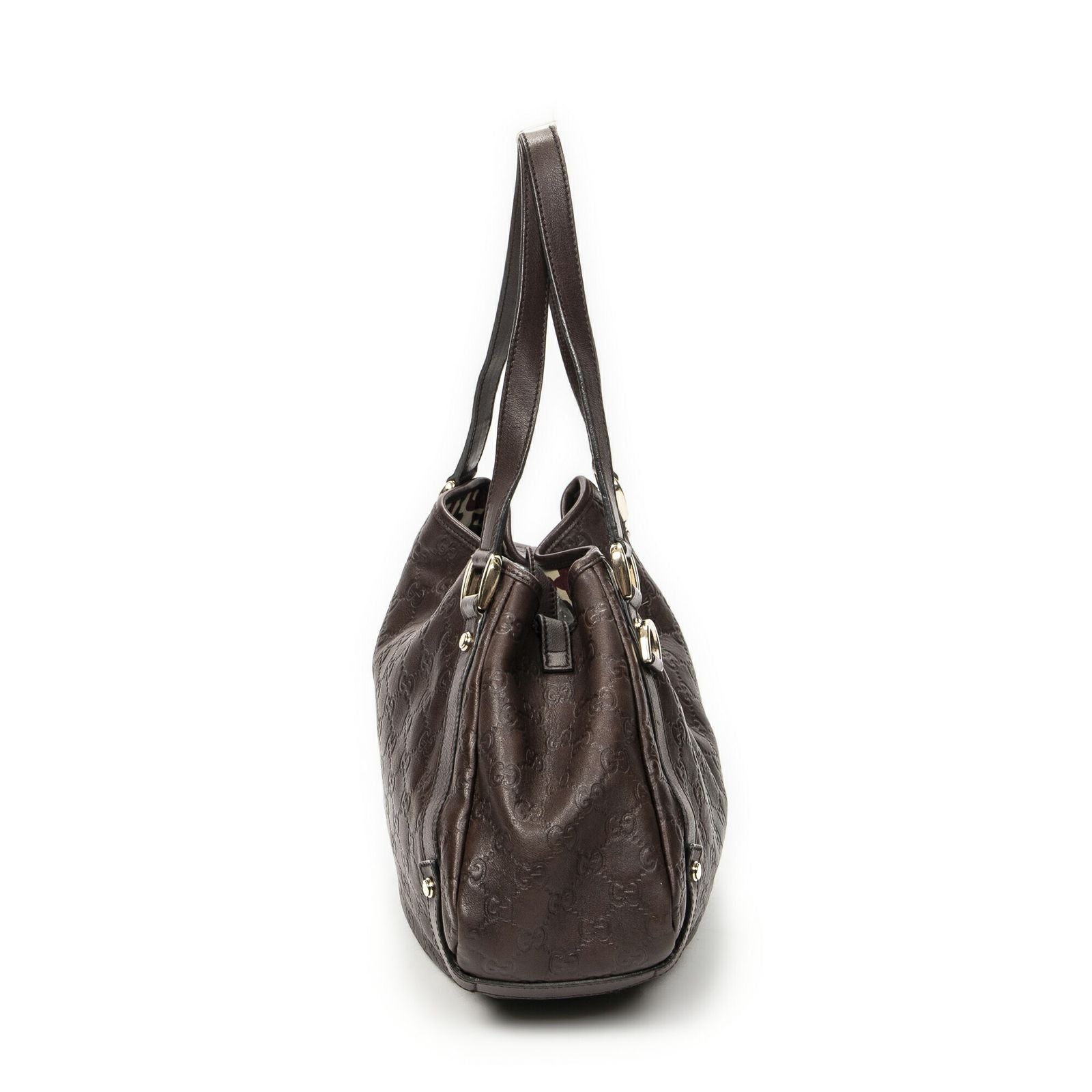 Gucci Abbey Hobo Diagonal Dark Brown Guccissima — view 3