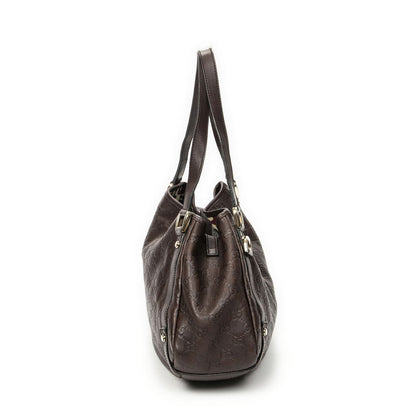Gucci Abbey Hobo Diagonal Dark Brown Guccissima — view 3