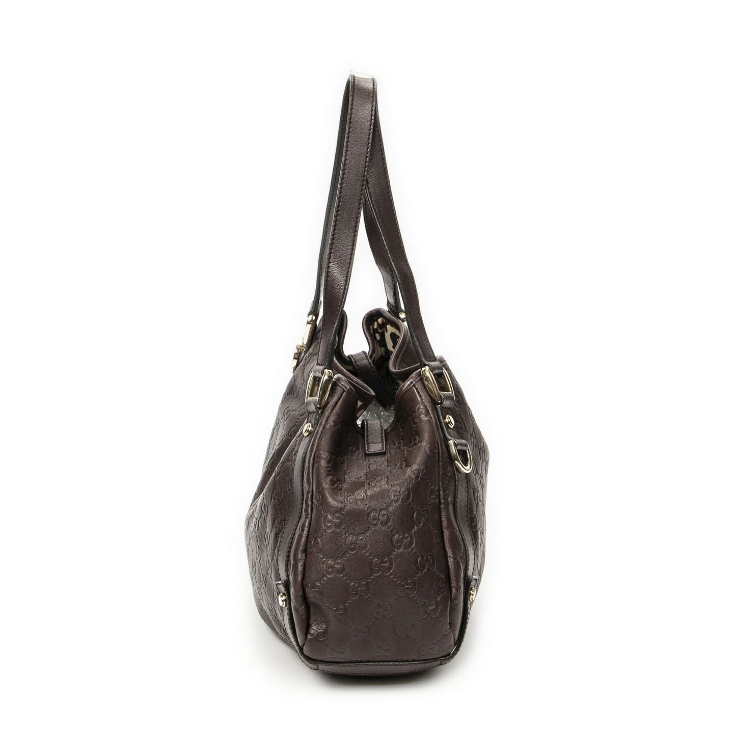 Gucci Abbey Hobo Diagonal Dark Brown Guccissima — view 4