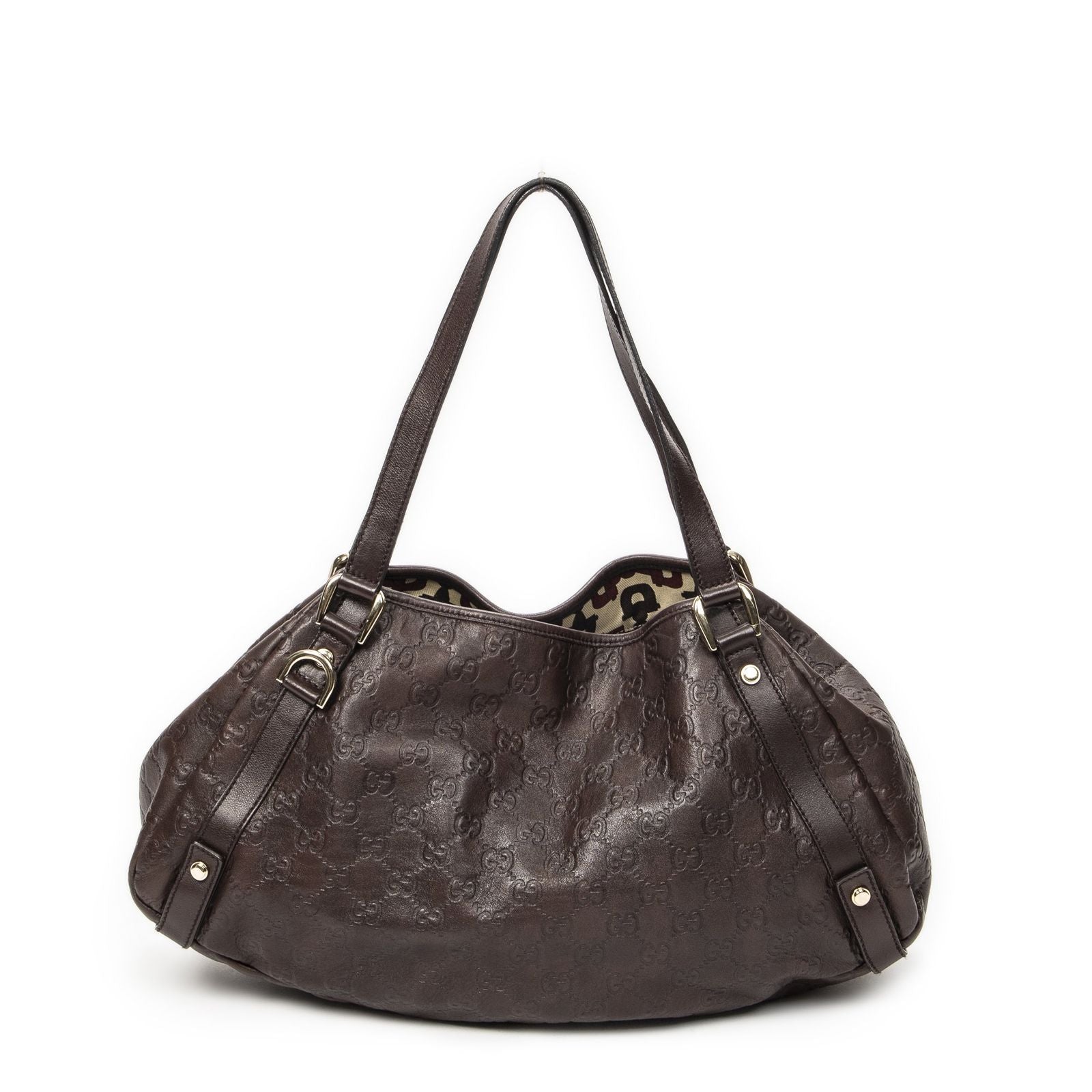 Gucci Abbey Hobo Diagonal Dark Brown Guccissima — view 5