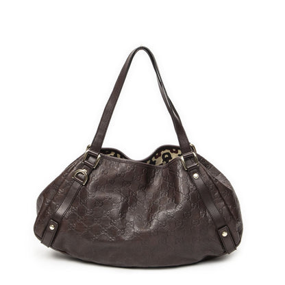 Gucci Abbey Hobo Diagonal Dark Brown Guccissima — view 5