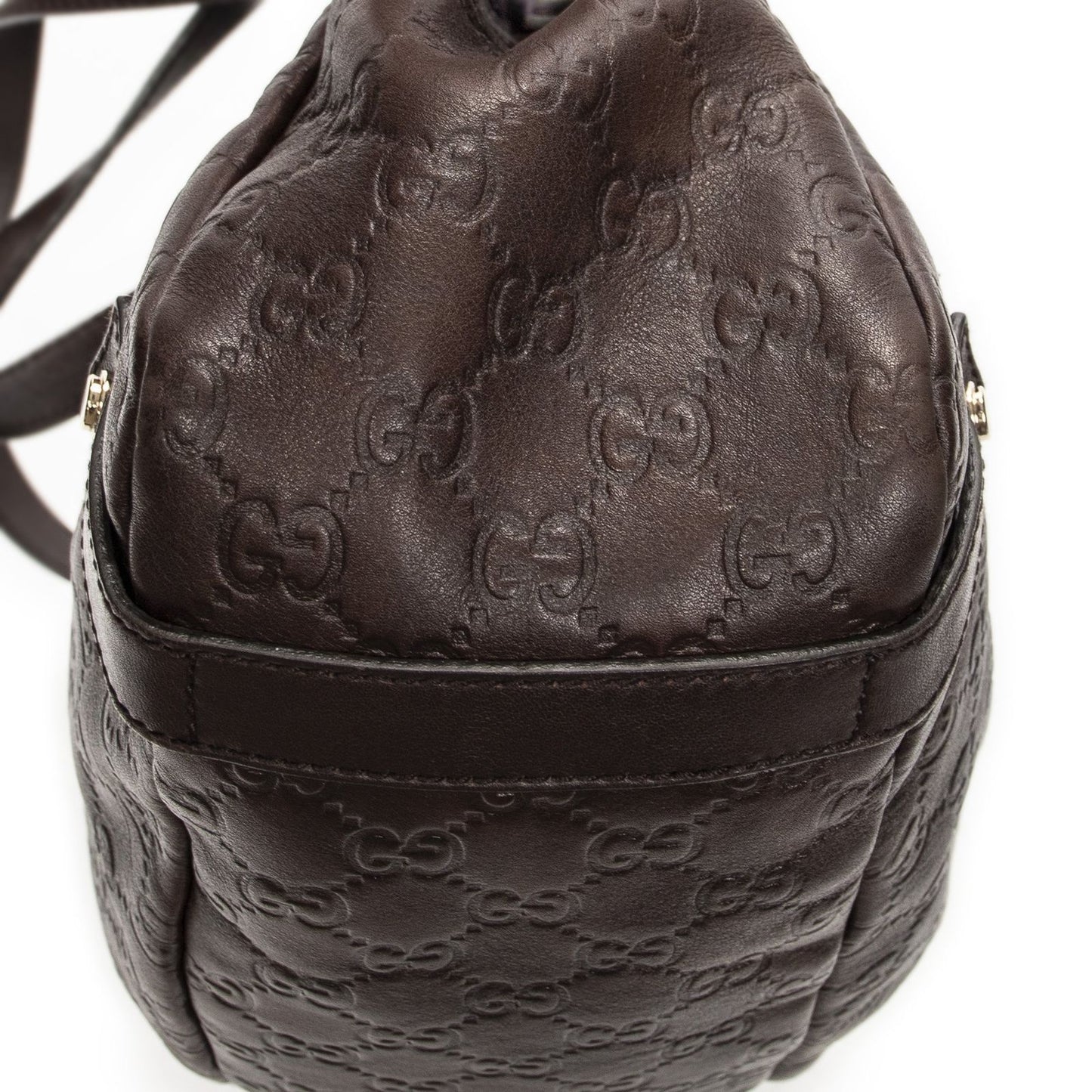 Gucci Abbey Hobo Diagonal Dark Brown Guccissima — view 7