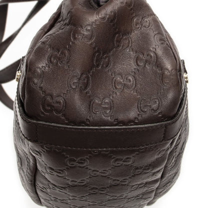 Gucci Abbey Hobo Diagonal Dark Brown Guccissima — view 7