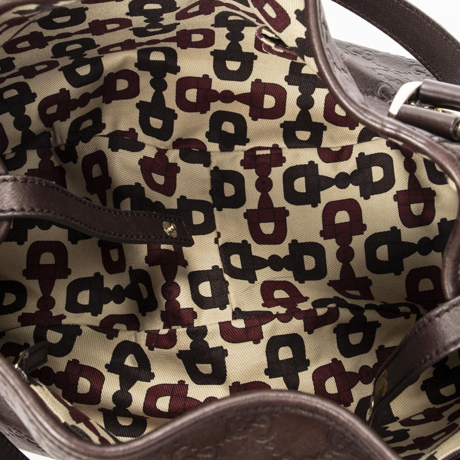 Gucci Abbey Hobo Diagonal Dark Brown Guccissima — view 9
