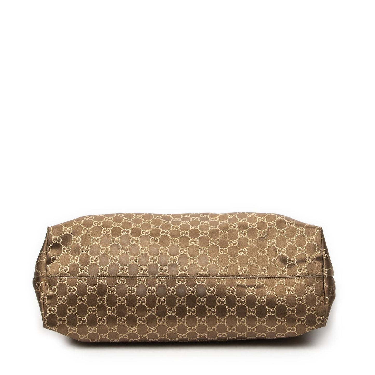 Gucci Large Web Oriental Tote Gold GG Satin Canvas — view 6
