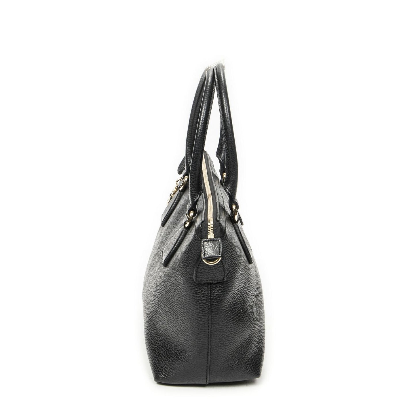 Gucci Convertible Zip Tote Black Gray Calfskin Leather — view 3