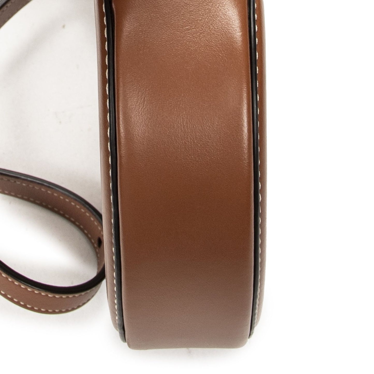 Celine Triomphe Oval Crossbody Brown Calfskin Leather — view 7
