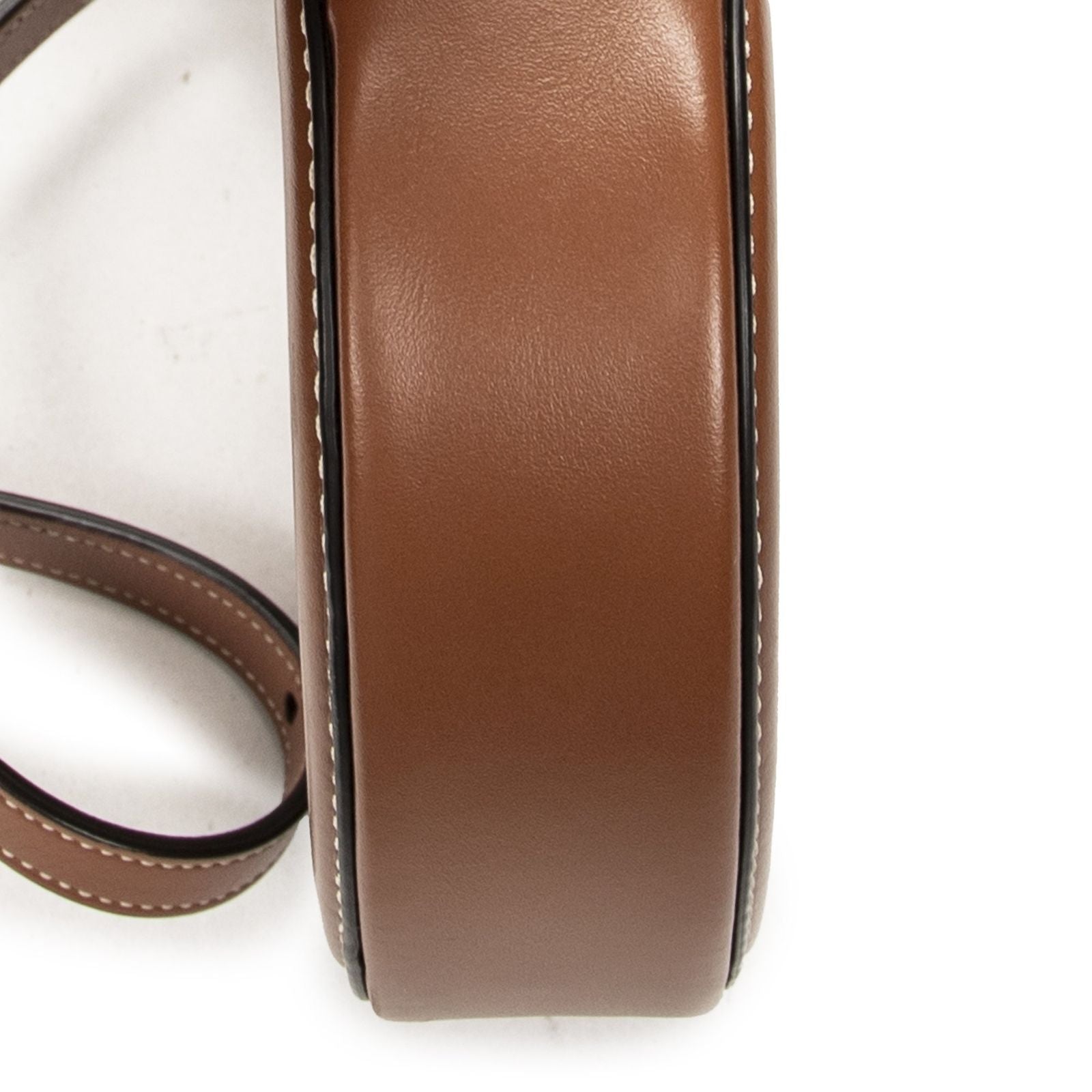 Celine Triomphe Oval Crossbody Brown Calfskin Leather — view 7