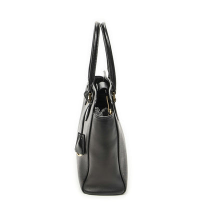 Prada Convertible Tote Black Saffiano Leather — view 3