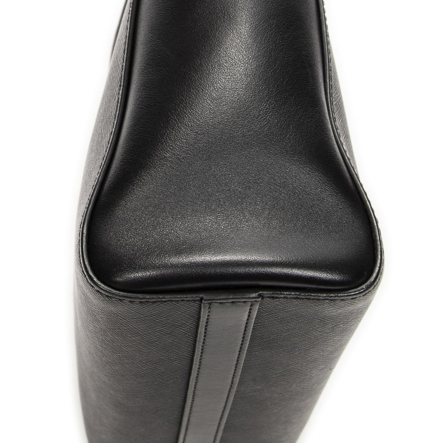 Prada Convertible Tote Black Saffiano Leather — view 7
