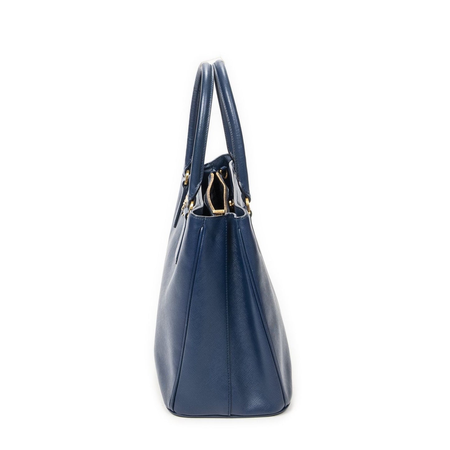Prada Open Tote Navy Saffiano Leather — view 3