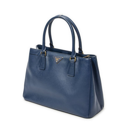 Prada Open Tote Navy Saffiano Leather — view 2