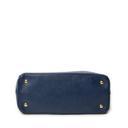 Prada Open Tote Navy Saffiano Leather — view 6