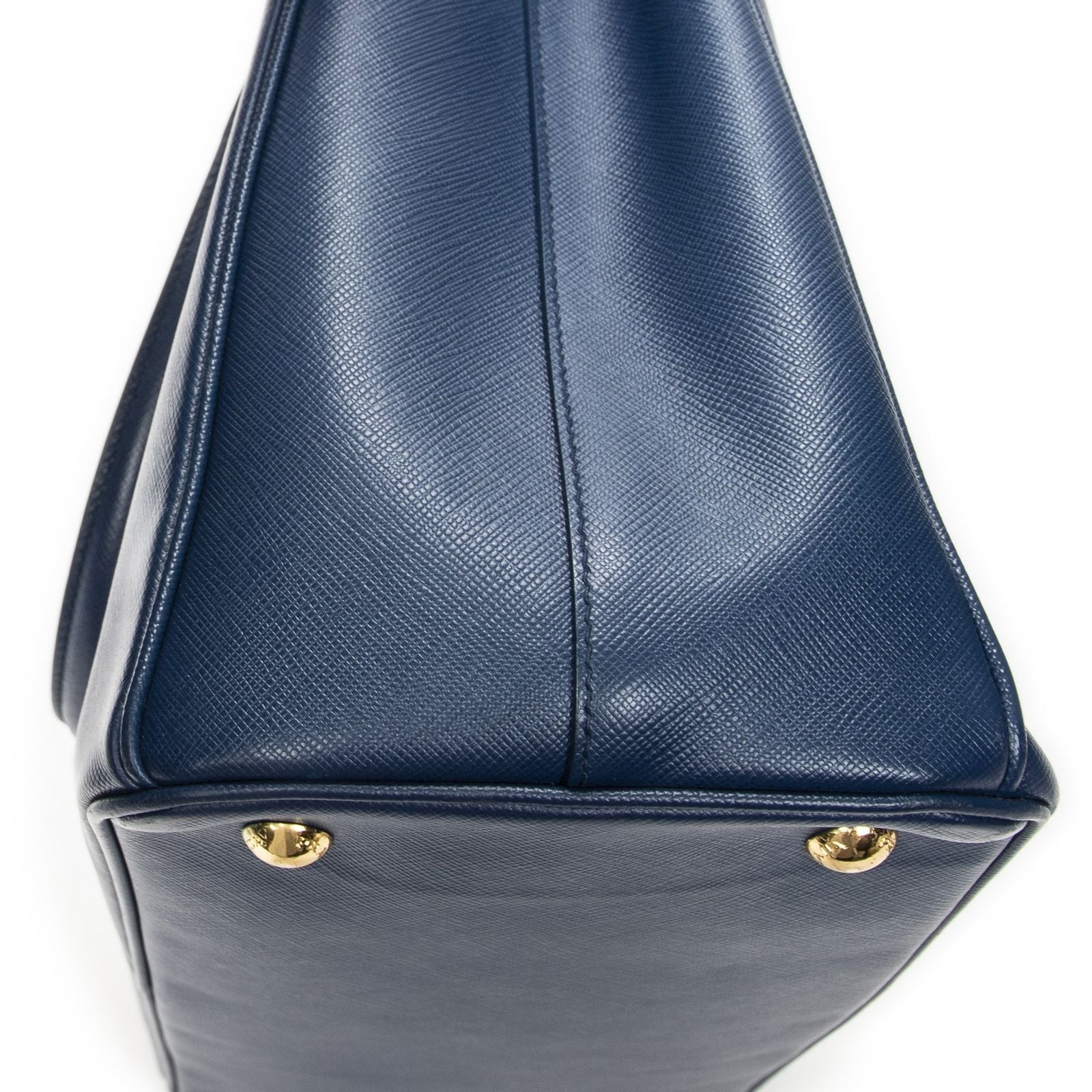 Prada Open Tote Navy Saffiano Leather — view 7