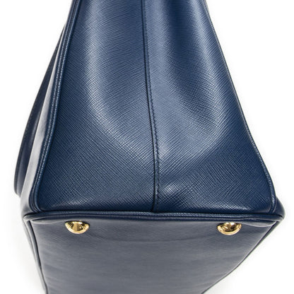 Prada Open Tote Navy Saffiano Leather — view 7