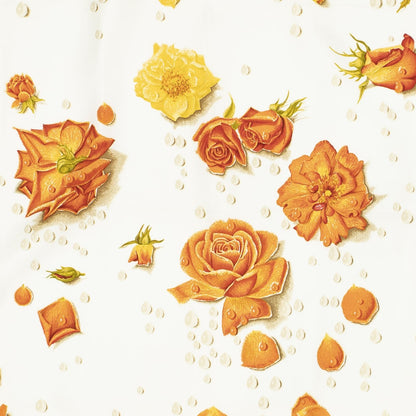 Hermes Scarf Orange Beige White Silk — view 3