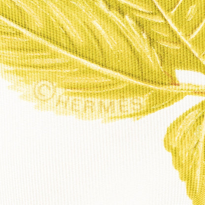 Hermes Scarf Orange Beige White Silk — view 4