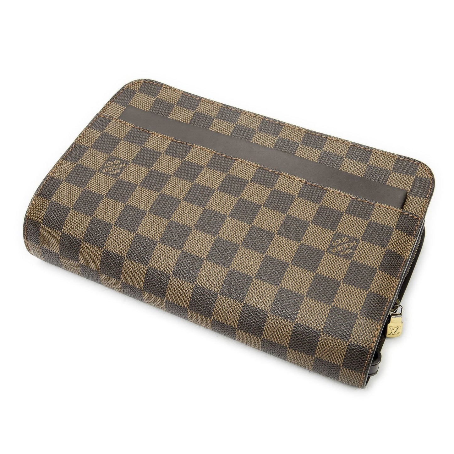 Louis Vuitton St Clutch Brown Damier Ebene