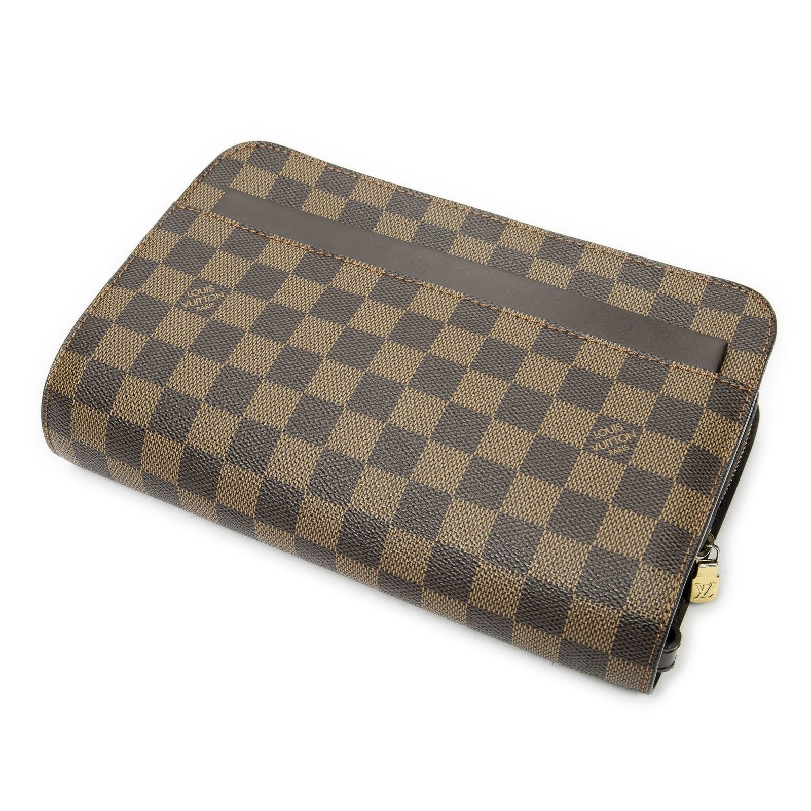 Louis Vuitton St Clutch Brown Damier Ebene