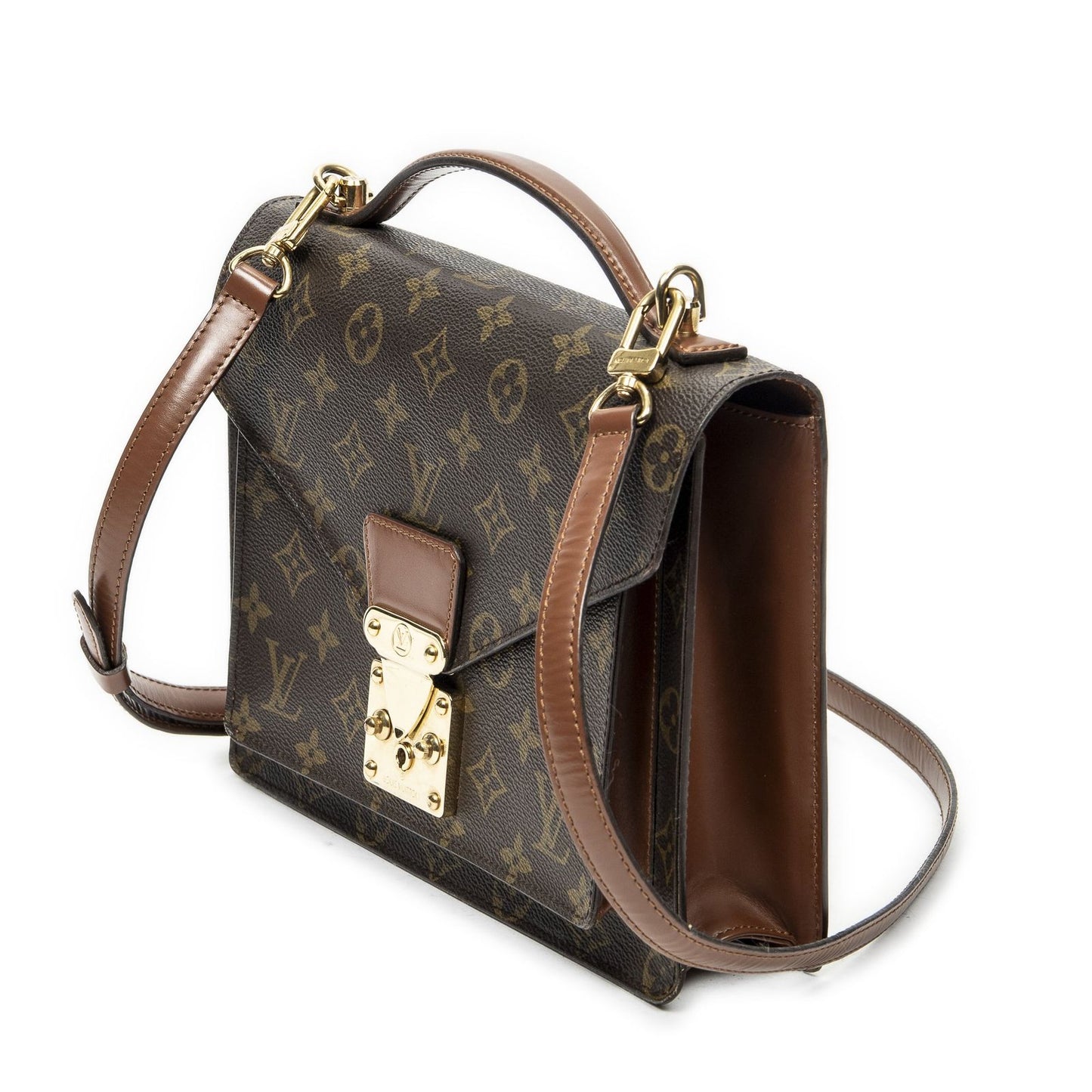 Louis Vuitton Monceau Brown Monogram Canvas Messenger — view 2