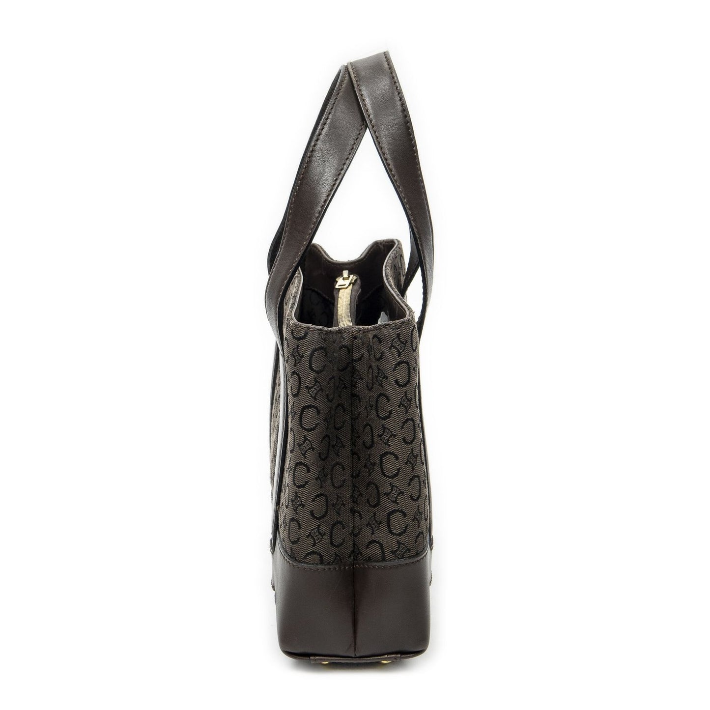Celine Open Tote Brown C Macadam Canvas — view 3