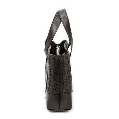 Celine Open Tote Brown C Macadam Canvas — view 3