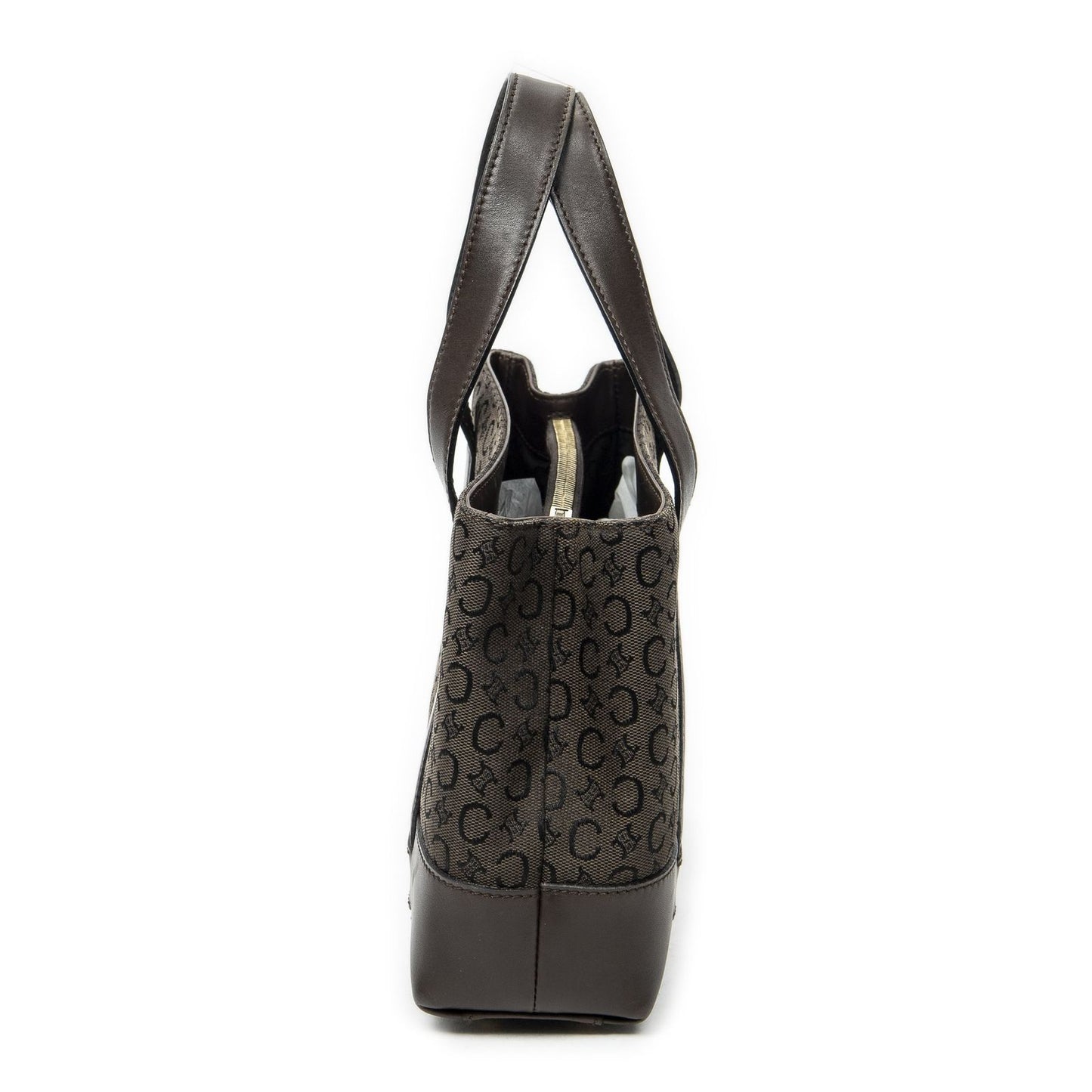 Celine Open Tote Brown C Macadam Canvas — view 4