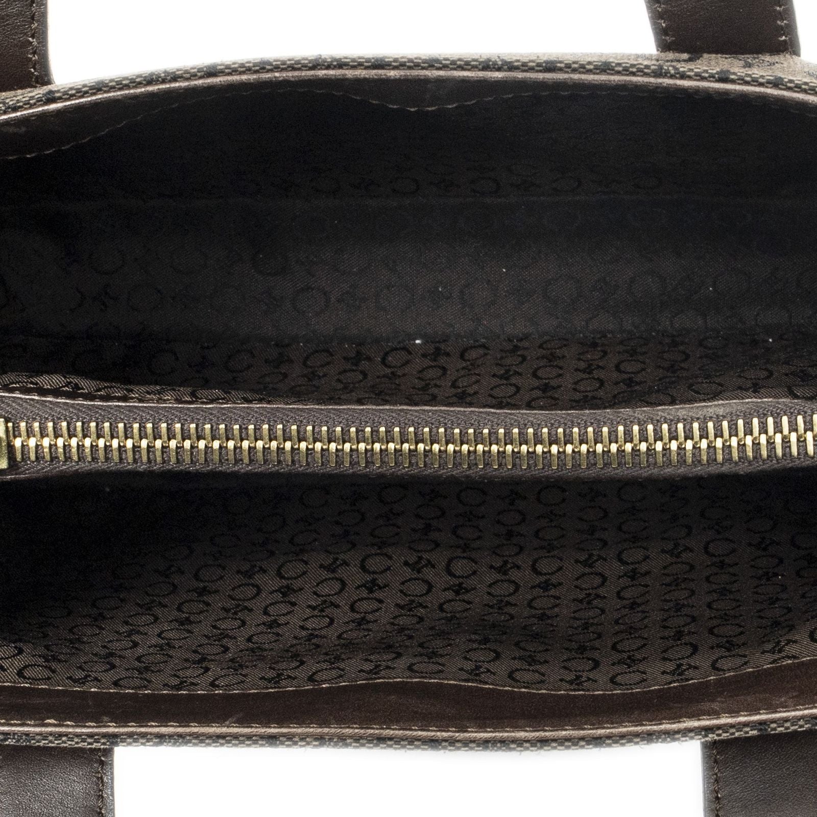 Celine Open Tote Brown C Macadam Canvas — view 9