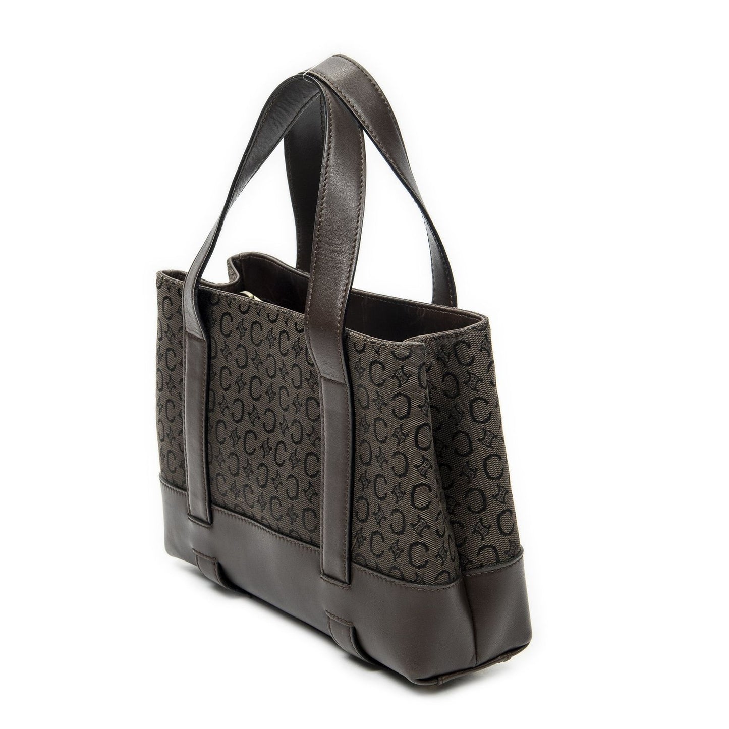 Celine Open Tote Brown C Macadam Canvas — view 2