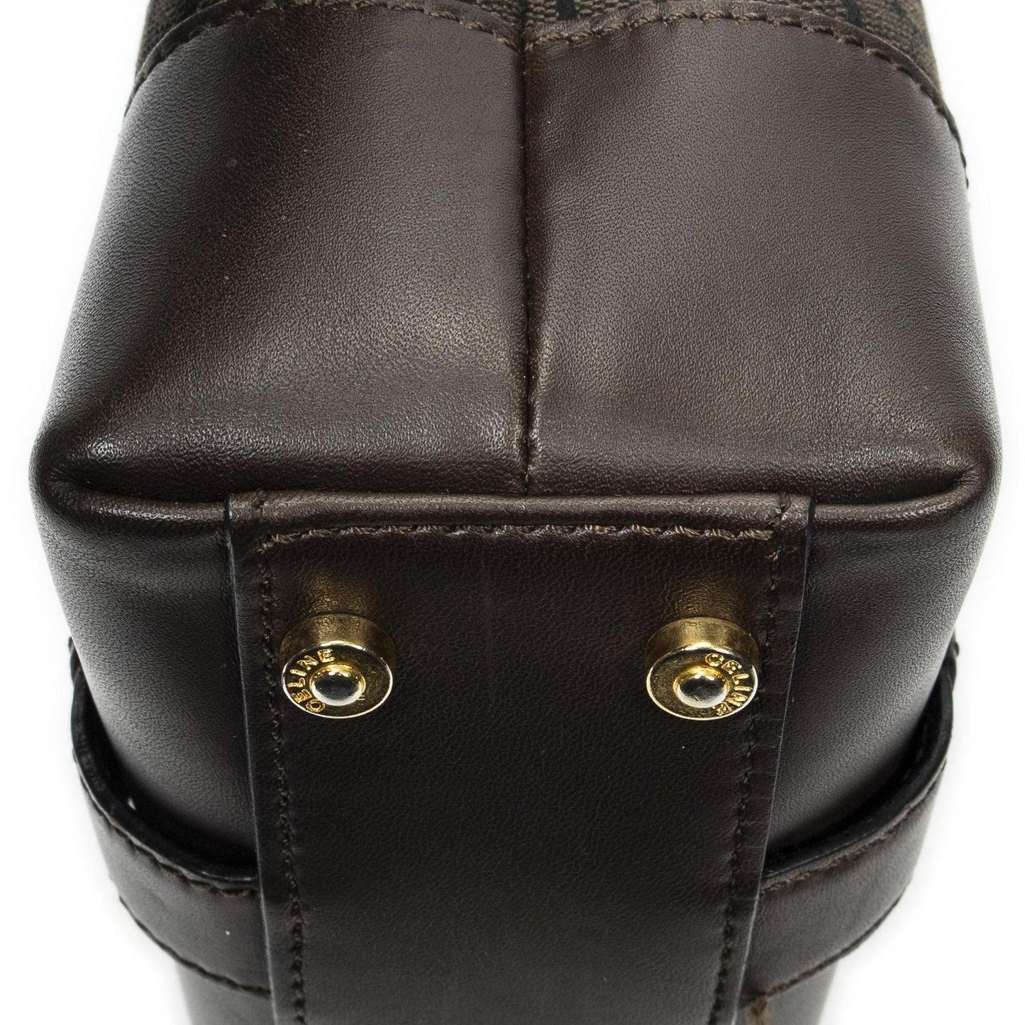 Celine Open Tote Brown C Macadam Canvas — view 8