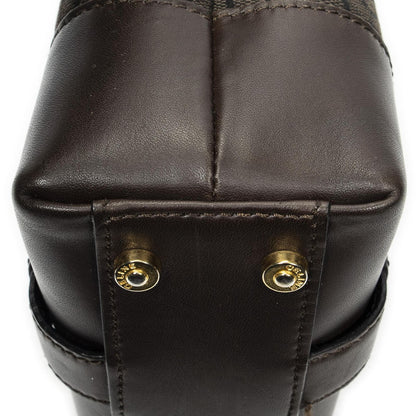 Celine Open Tote Brown C Macadam Canvas — view 8